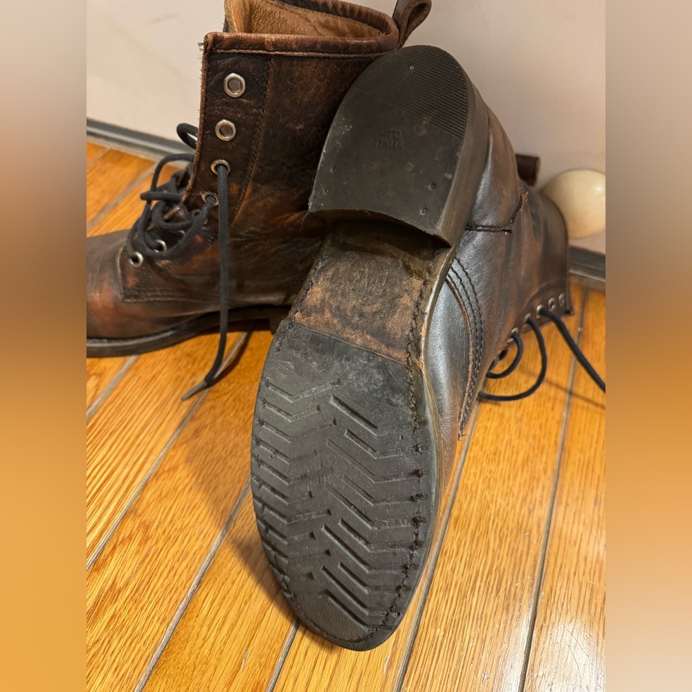 Frye Veronica leather lace up combat boots - Picture 14 of 16